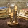 Glass Bell Jar Lamp