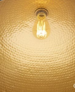 Navy Hammered Dome Pendant Light