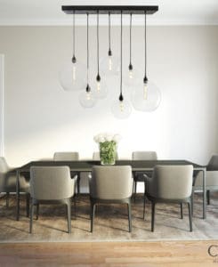 Dining room globe Chandelier