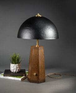 Hammered Dome Table Lamp