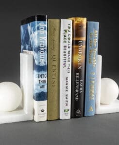 Alabaster Bookends