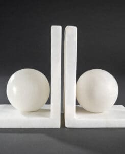 Alabaster Bookends