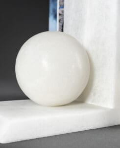 Alabaster Bookends