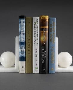 Alabaster Bookends