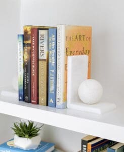 Alabaster Bookend