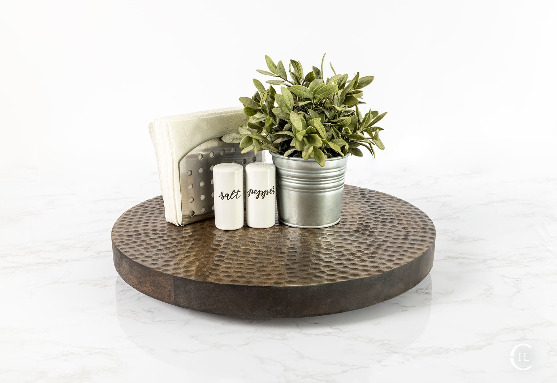 Hammered Lazy Susan