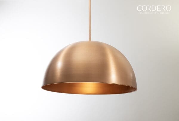 Copper Dome Pendant Light
