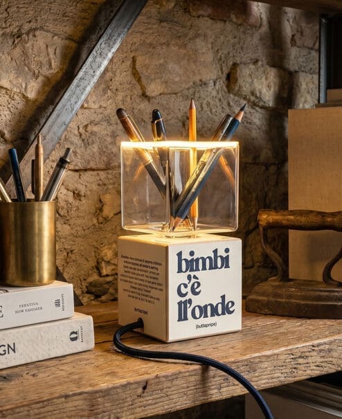 Alternative view of Tidal Cube Table Lamp